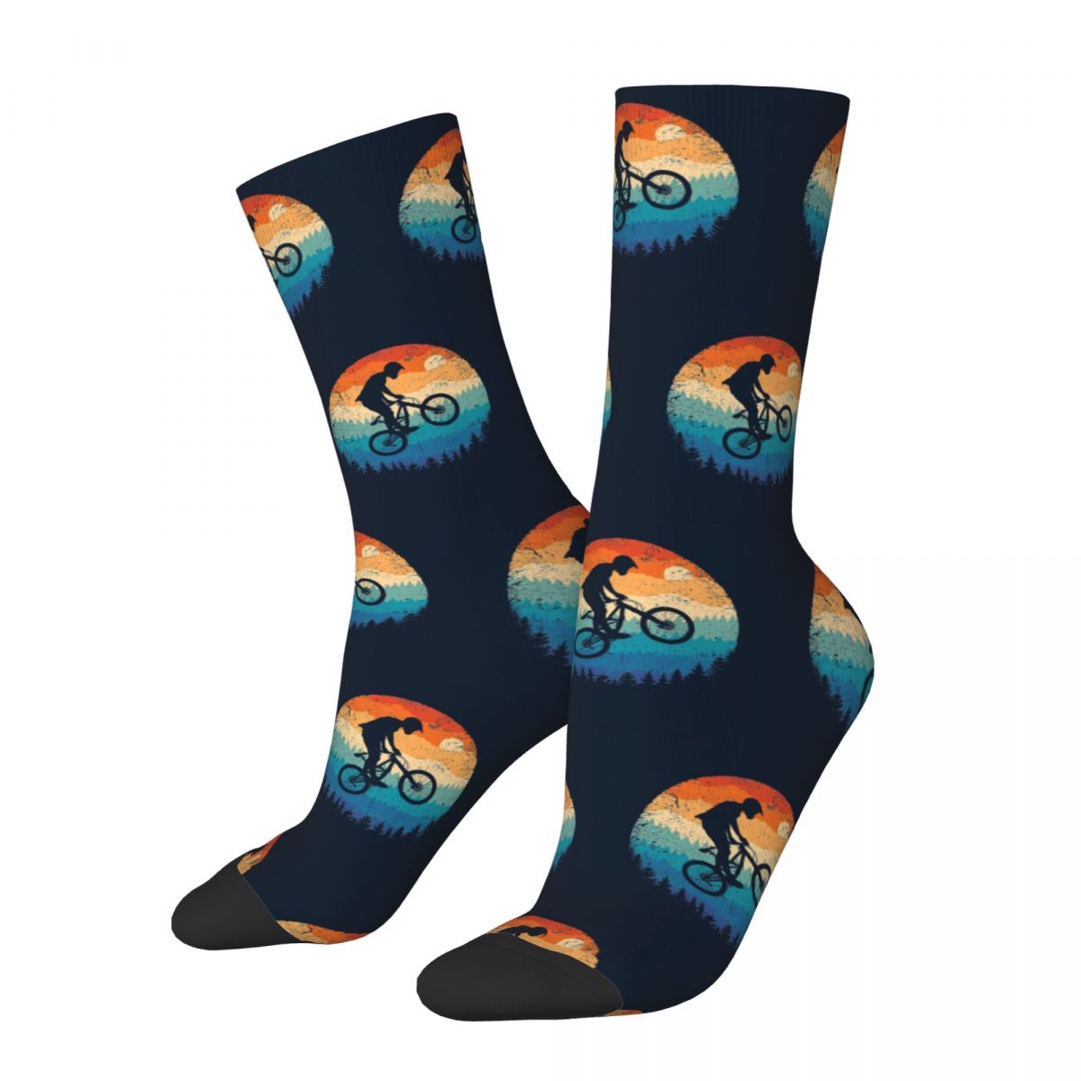 Mountain Biking Socks - Erkekler için komik çılgın çorap dağ