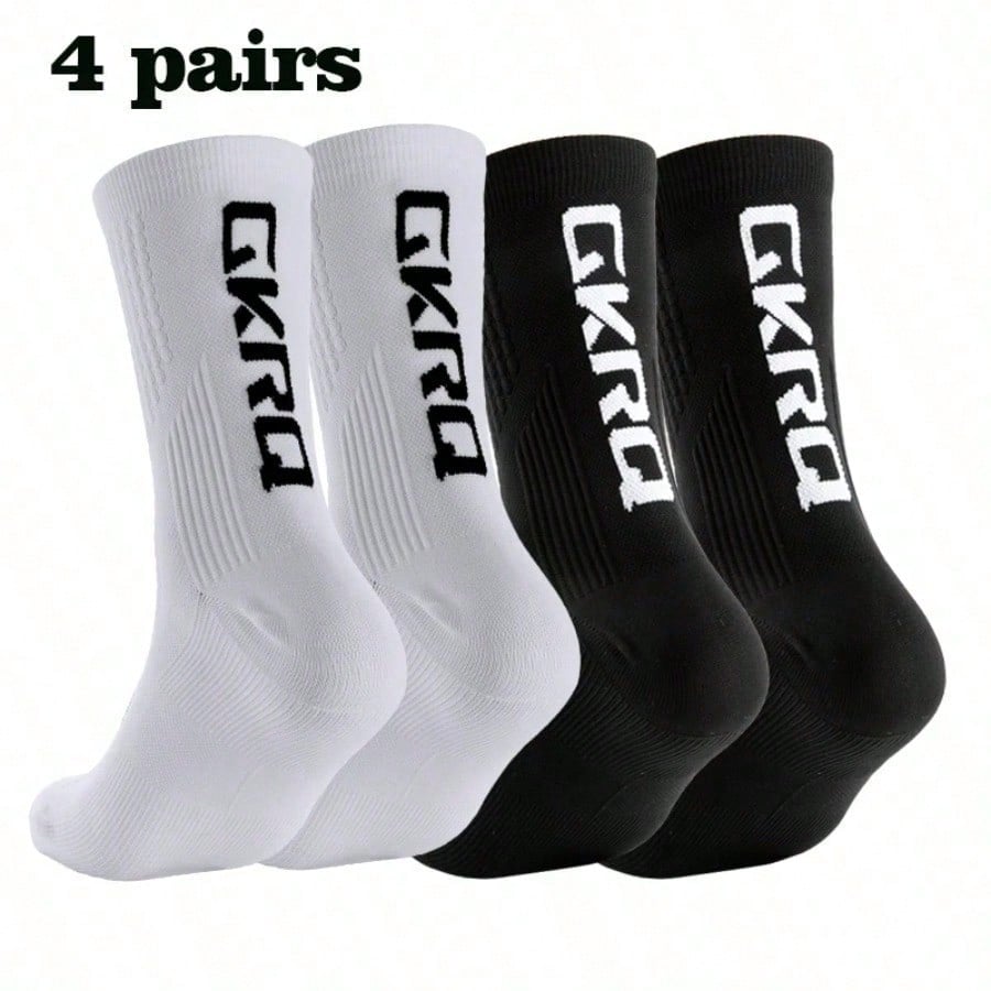Mountain Biking Socks - 4 Çift Yeni Stil Bisiklet Çorabı,