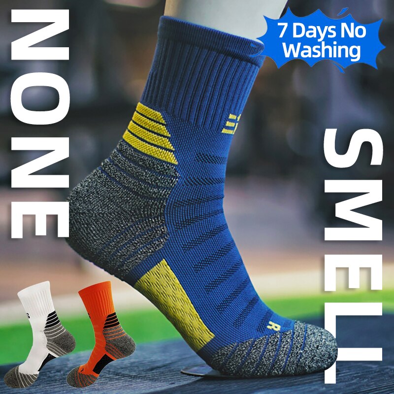 Mountain Biking Socks - Deodorant Nano bakır spor çorapları erkekler