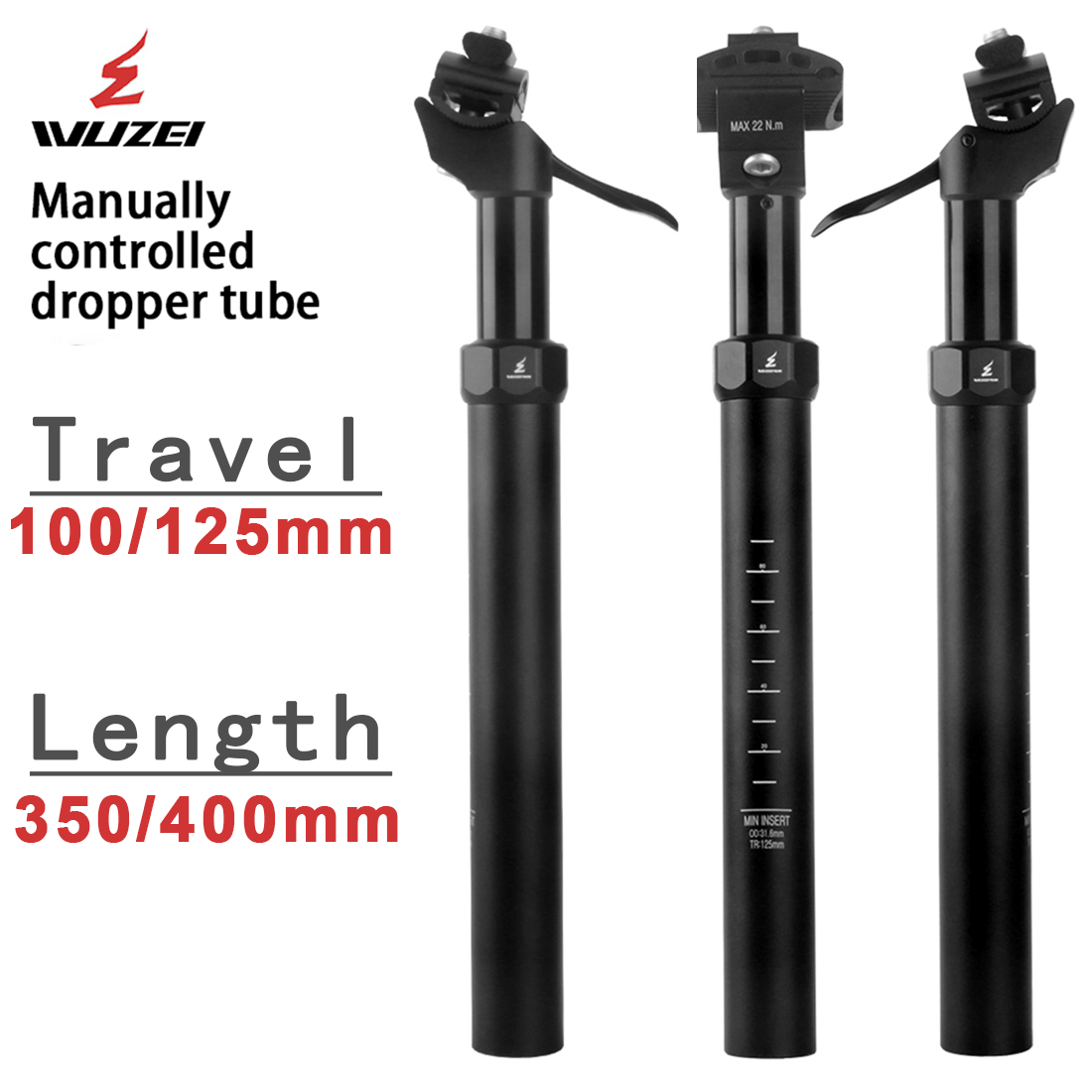 Dropper Post Remote - WUZEI MTB Manuel Kontrollü Dropper Sele