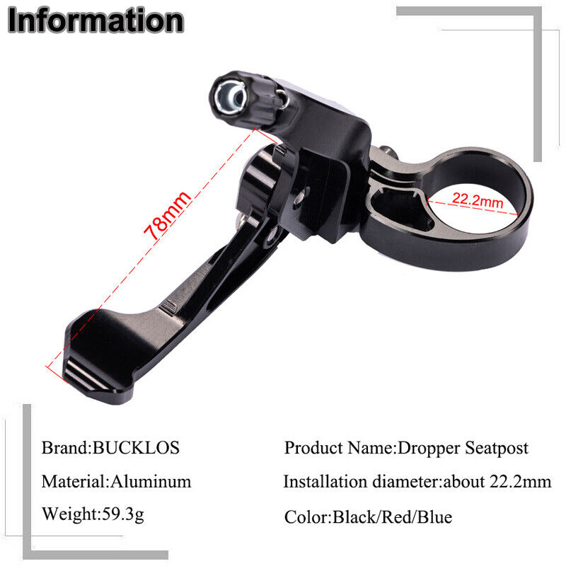 BUCKLOS teleskopik Seatpost de - Dropper Post Remote incelemesi ve fiyatı