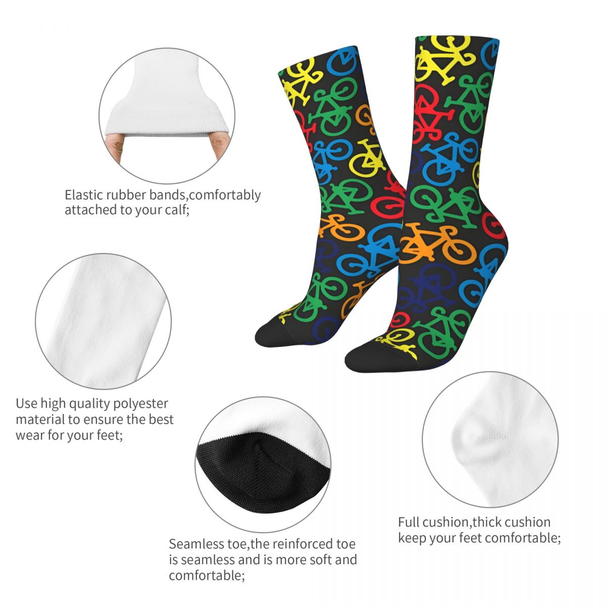 Gökkuşağı Çoklu Bisikletler Çı - Mountain Biking Socks incelemesi ve fiyatı